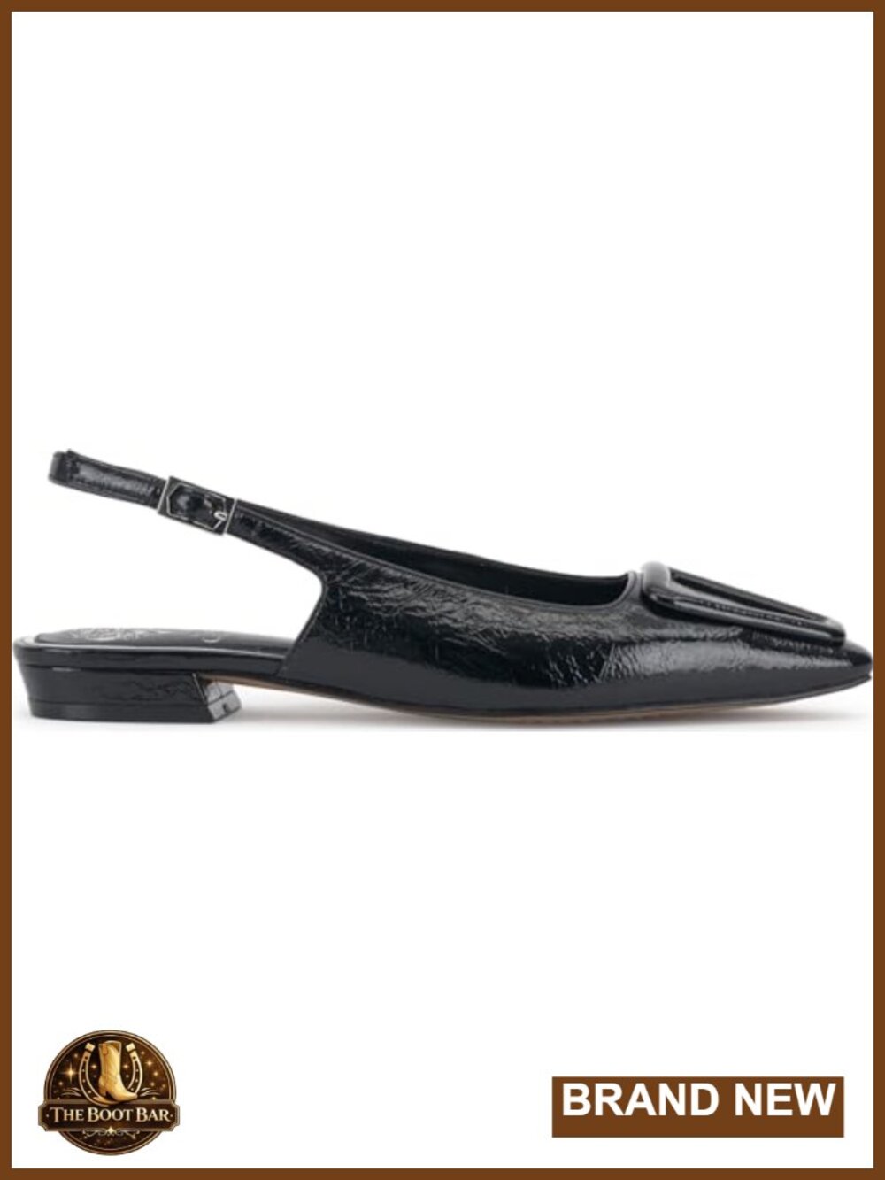 Vince Camuto Savy Leather Slingback Mule Flats Women's Snip Toe - Picture 5 of 6